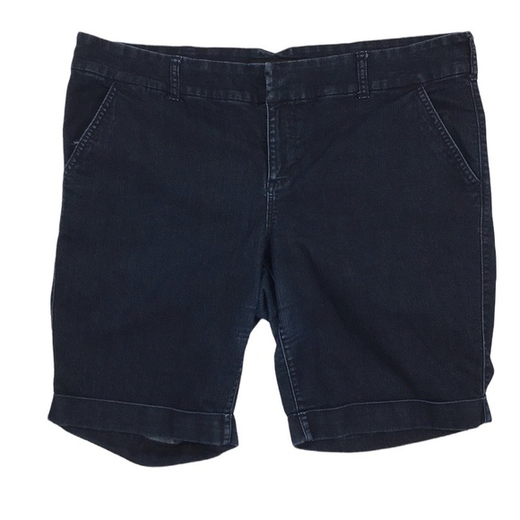 torrid Pants - Torrid Denim Jean Shorts Womens 20 Dark Wash Denim Cotton Cuffed